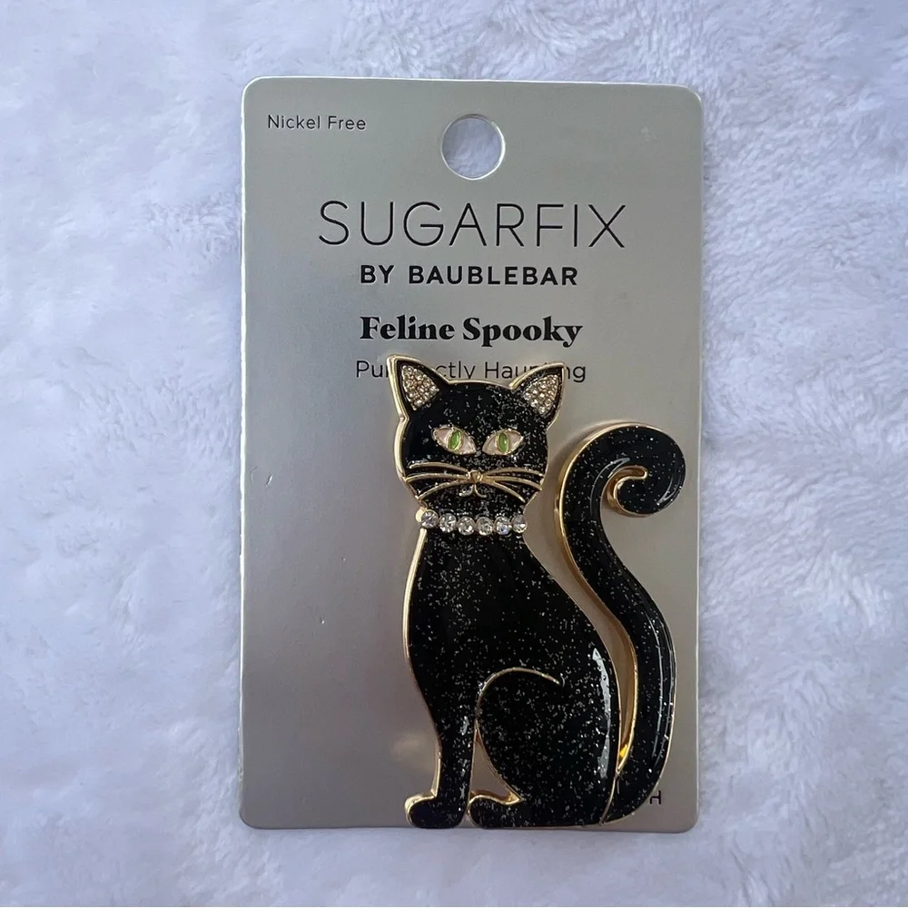 Sugarfix by Baublebar Halloween, Feline Spooky, Purr-fectly Haunting‎ Pin Brooch